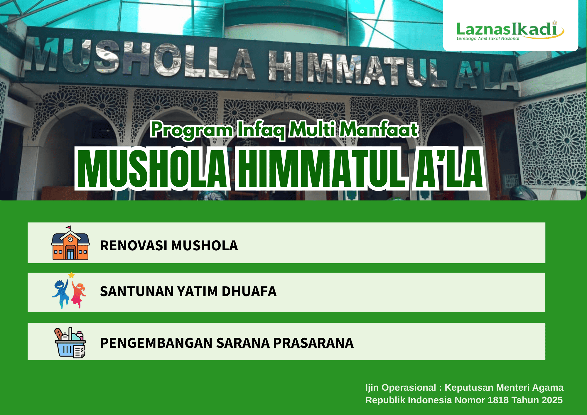 Infaq Multi Manfaat Mushola Himmatul A'la