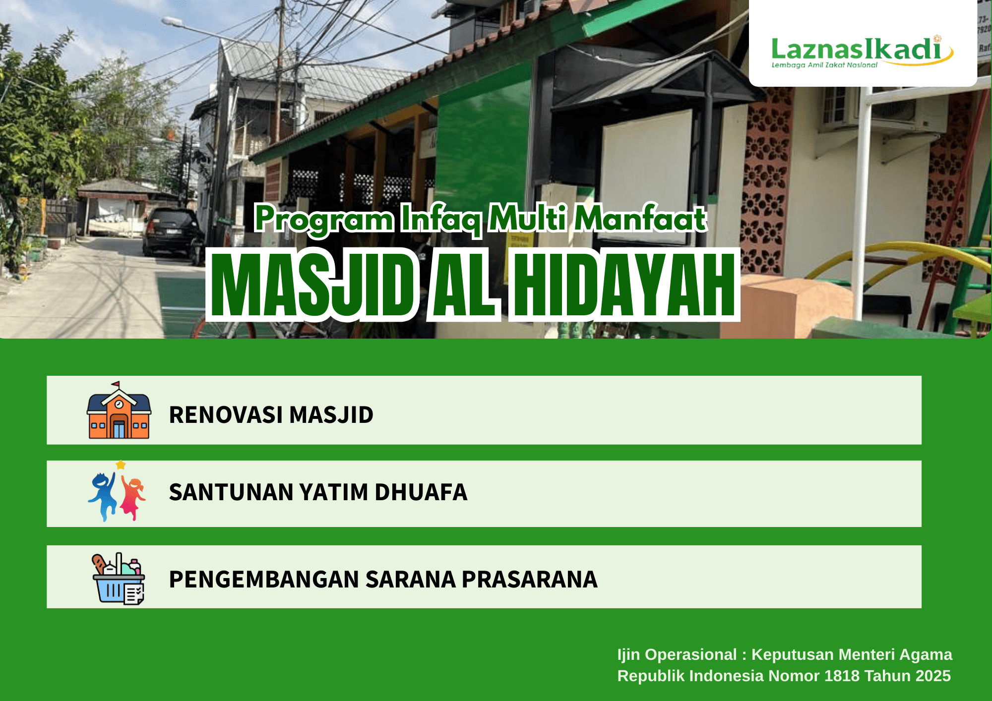 Infaq Multi Manfaat Masjid Al Hidayah