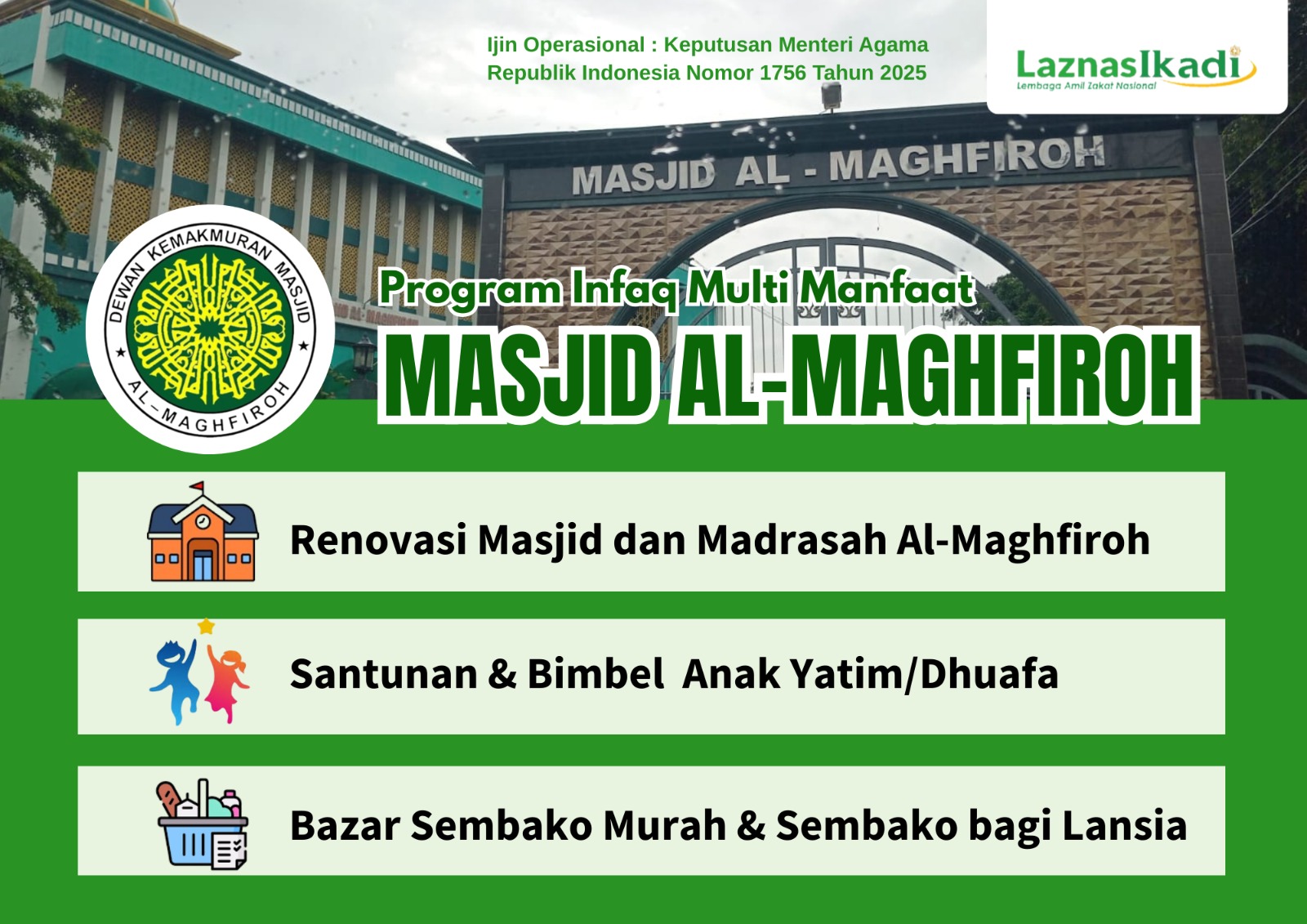Infaq Multi Manfaat Masjid Al Maghfiroh
