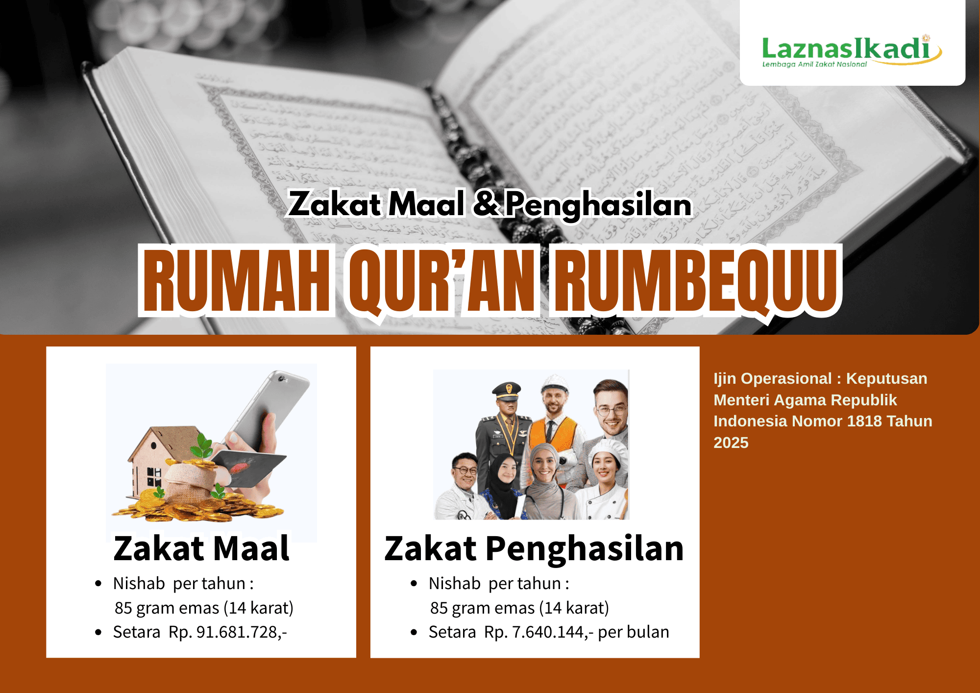 Zakat Maal & Penghasilan RQ Rumbequu