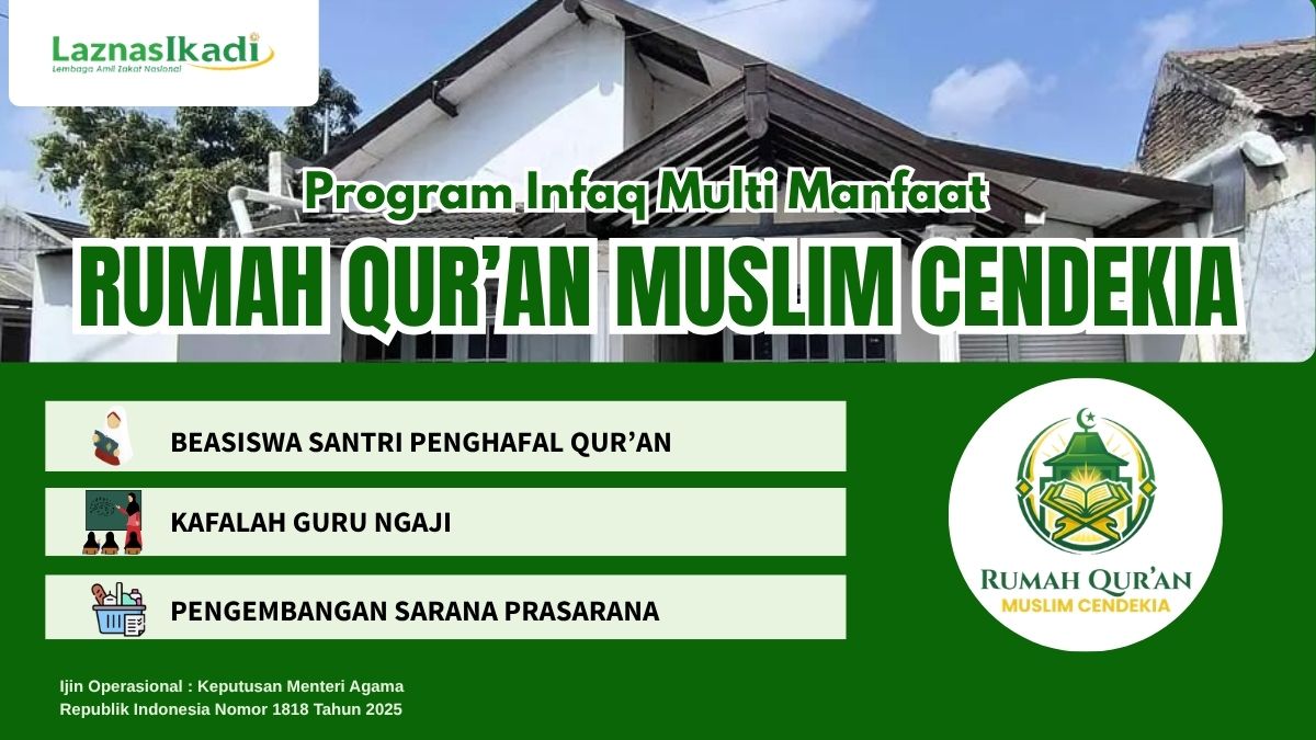 Sedekah Multi Manfaat Rumah Qur'an Muslim Cendekia