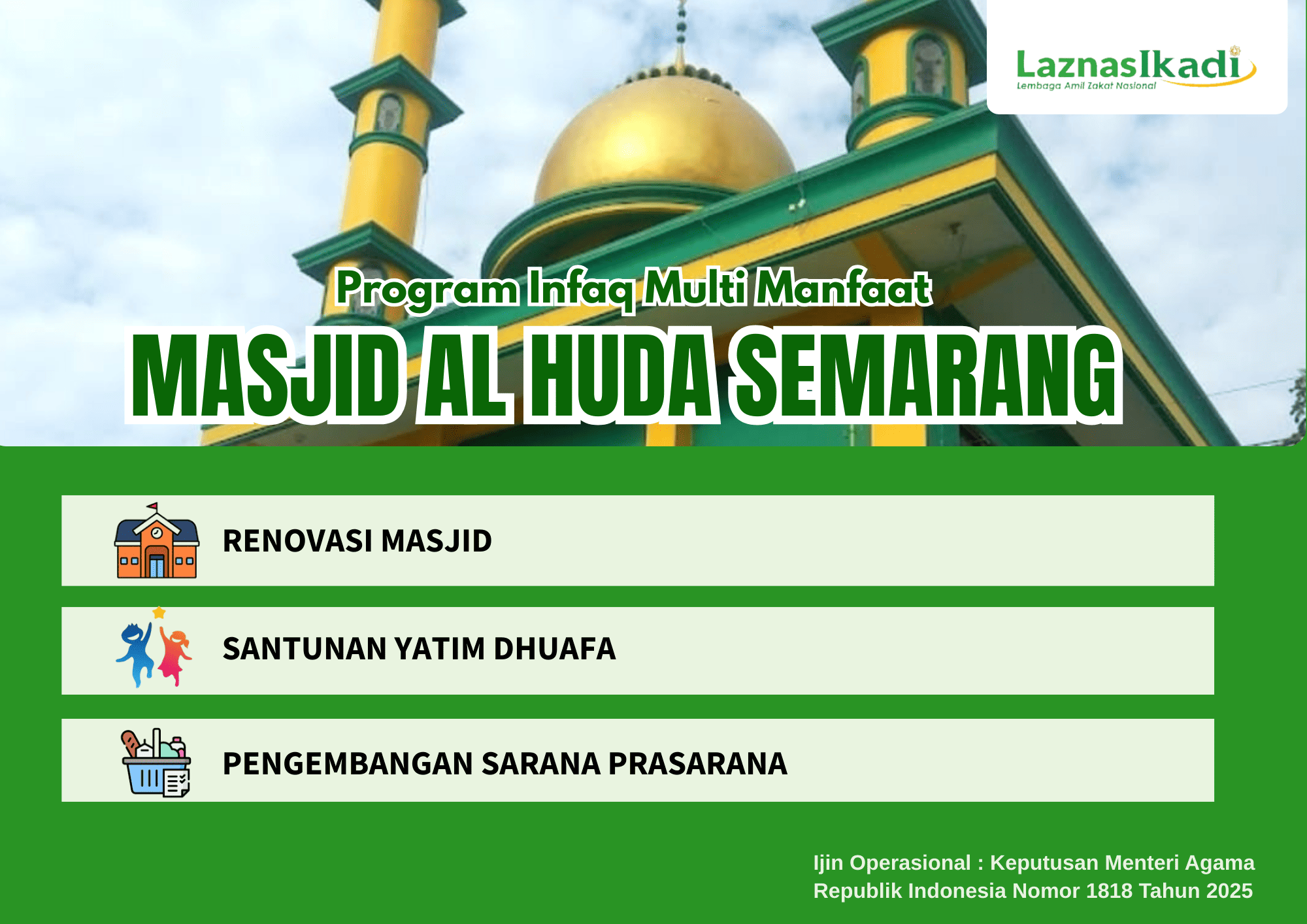 Infaq Multi Manfaat Masjid Al Huda